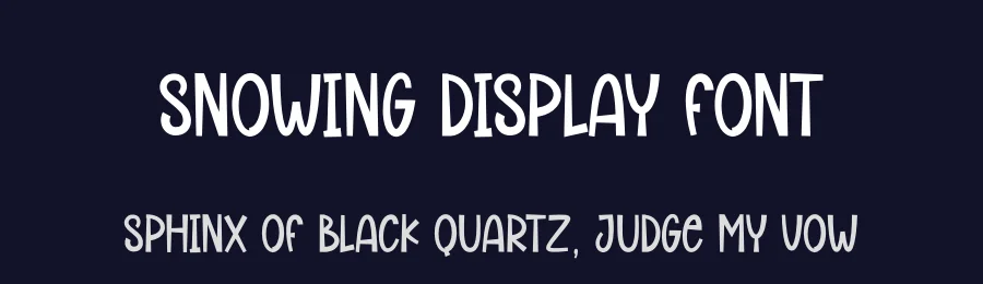 Snowing Display Font by andikastudio — Display Font — thumbnail 2