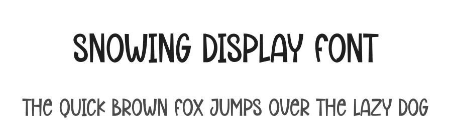 Snowing Display Font by andikastudio — Display Font