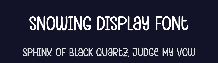 Snowing Display Font by andikastudio — Display Font — thumbnail 2