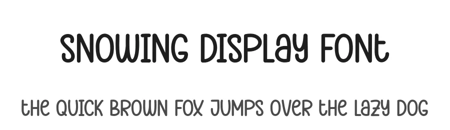Snowing Display Font by andikastudio — Display Font