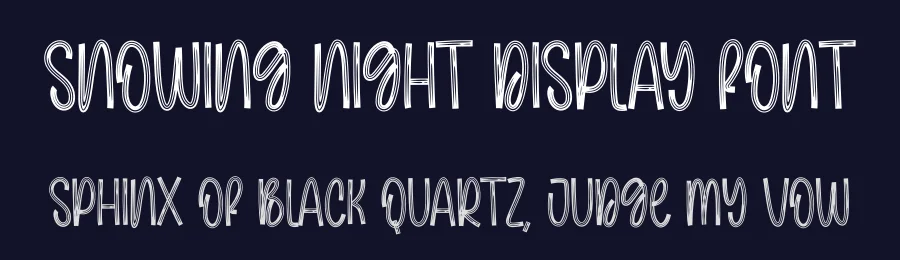 Snowing Night Display Font by creativeletter — Script Handwritten Font — thumbnail 2