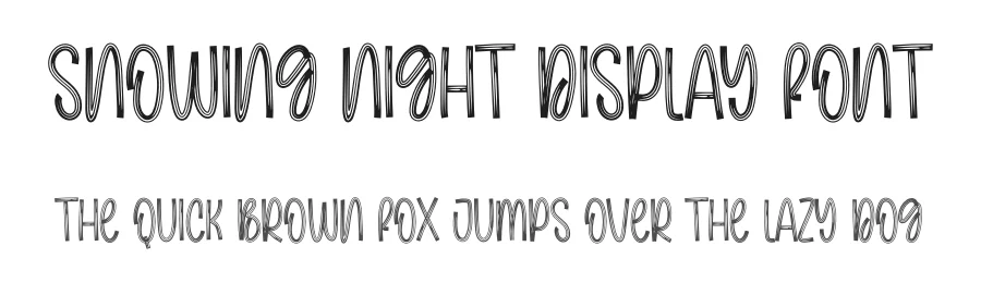 Snowing Night Display Font by creativeletter — Script Handwritten Font