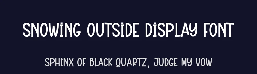 Snowing Outside Display Font by andikastudio — Display Font — thumbnail 2
