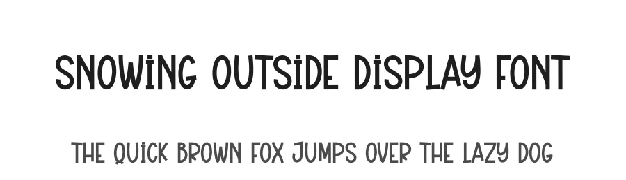 Snowing Outside Display Font by andikastudio — Display Font