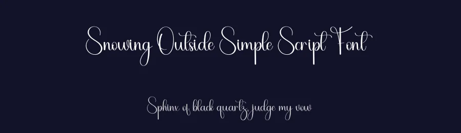 Snowing Outside Simple Script Font by freshtypeink — Script Handwritten Font — thumbnail 2