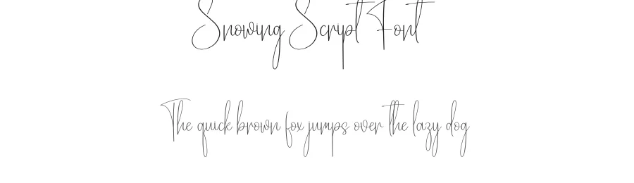Snowing Script Font by andikastudio — Script Handwritten Font