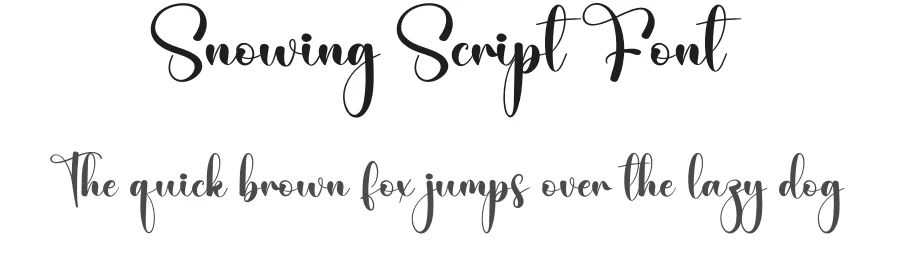 Snowing Script Font by creativeletter — Script Handwritten Font