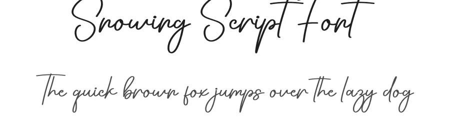 Snowing Script Font by creativeletter — Script Handwritten Font