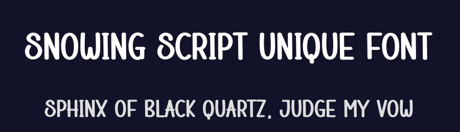 Snowing Script Unique Font by creativeletter — Display Font — thumbnail 2