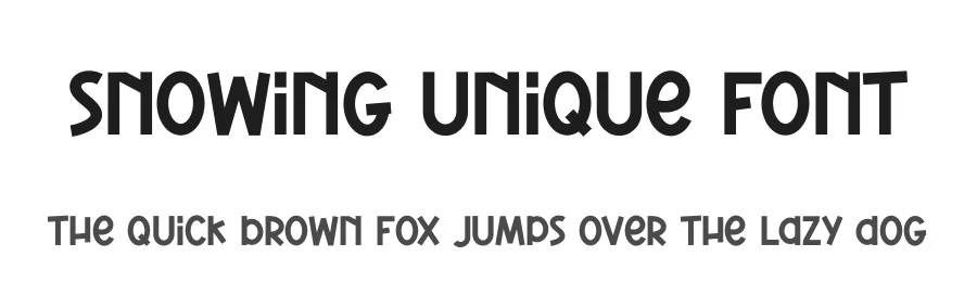 Snowing Unique Font by creativeletter — Display Font