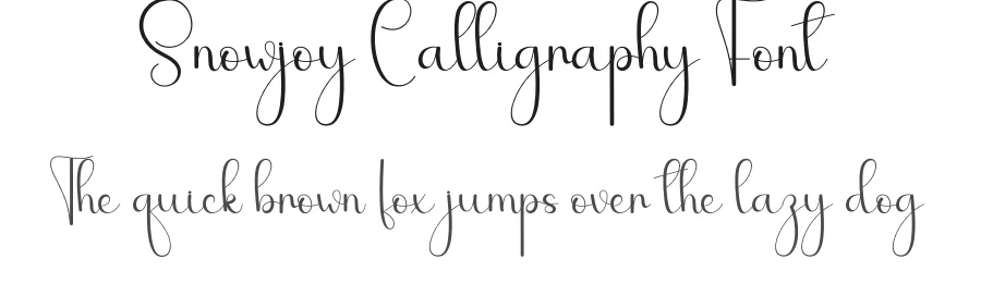 Snowjoy Calligraphy Font by andikastudio — Script Handwritten Font