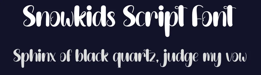 Snowkids Script Font by creativeletter — Script Handwritten Font — thumbnail 2