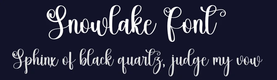 Snowlake Font by freshtypeink — Script Handwritten Font — thumbnail 2