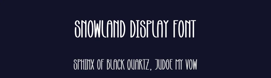 Snowland Display Font by andikastudio — Display Font — thumbnail 2