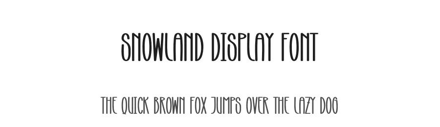 Snowland Display Font by andikastudio — Display Font