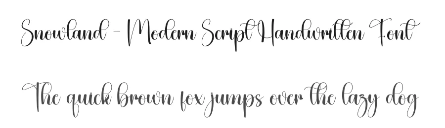 Snowland – Modern Script Handwritten Font by creativeletter — Script Handwritten Font