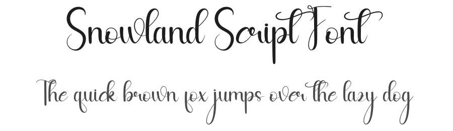 Snowland Script Font by andikastudio — Script Handwritten Font