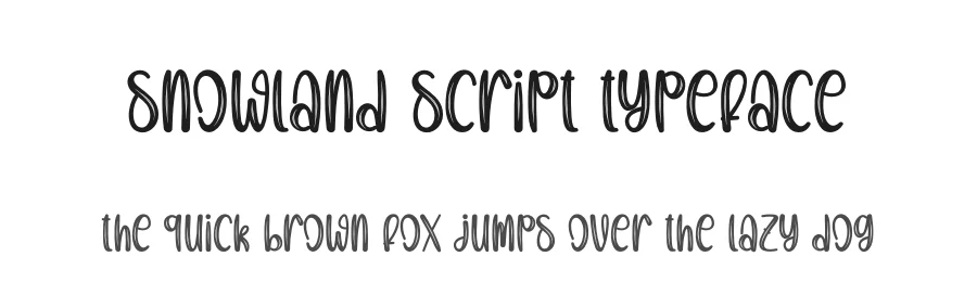 Snowland Script Typeface by creativeletter — Script Handwritten Font