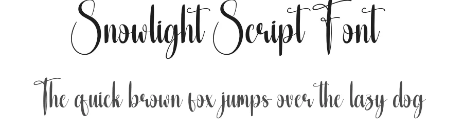 Snowlight Script Font by creativeletter — Script Handwritten Font