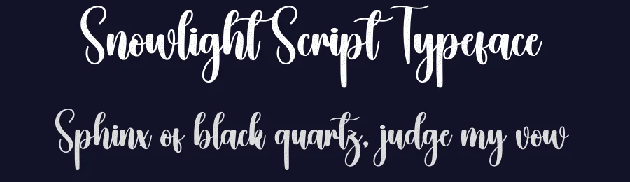 Snowlight Script Typeface by creativeletter — Script Handwritten Font — thumbnail 2