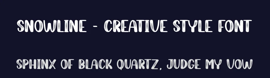 Snowline – Creative Style Font by creativeletter — Display Font — thumbnail 2