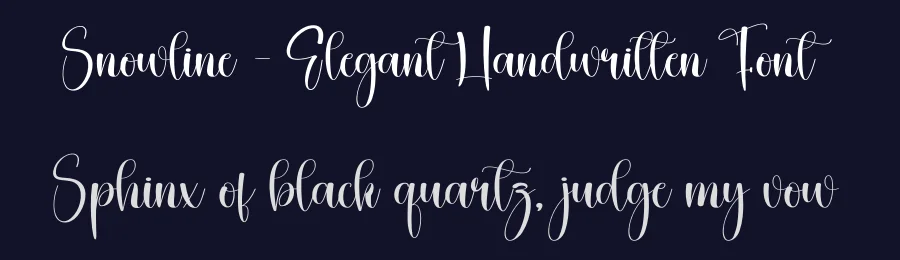 Snowline – Elegant Handwritten Font by creativeletter — Script Handwritten Font — thumbnail 2