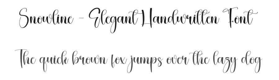 Snowline – Elegant Handwritten Font by creativeletter — Script Handwritten Font