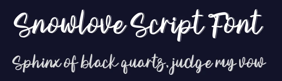 Snowlove Script Font by freshtypeink — Script Handwritten Font — thumbnail 2