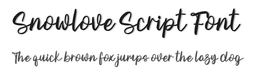 Snowlove Script Font by freshtypeink — Script Handwritten Font