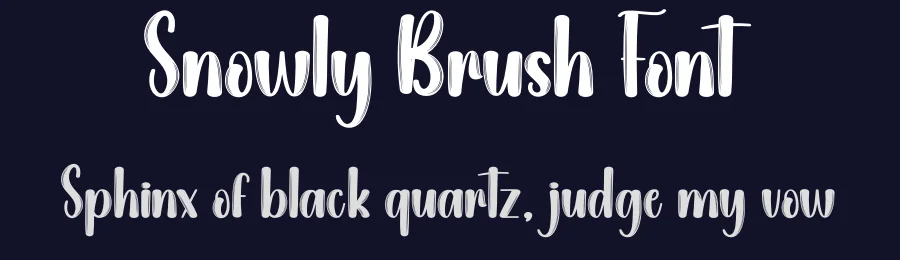 Snowly Brush Font by creativeletter — Script Handwritten Font — thumbnail 2