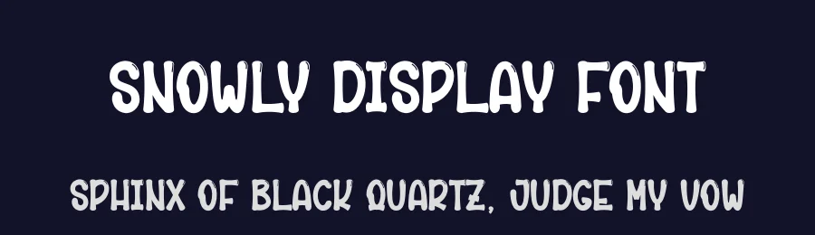Snowly Display Font by andikastudio — Display Font — thumbnail 2