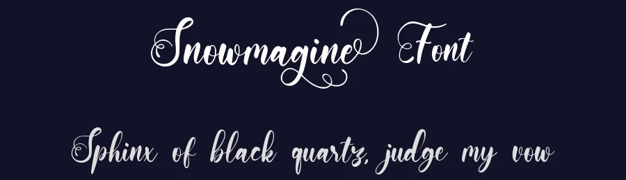 Snowmagine Font by qwrtype — Script Handwritten Font — thumbnail 2