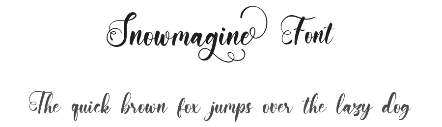 Snowmagine Font by qwrtype — Script Handwritten Font