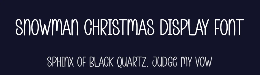 Snowman Christmas Display Font by andikastudio — Display Font — thumbnail 2