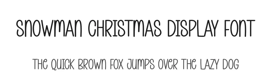 Snowman Christmas Display Font by andikastudio — Display Font