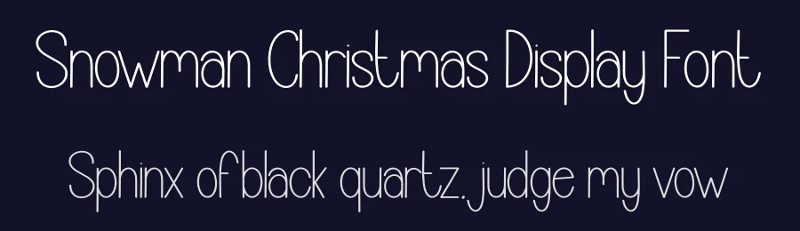 Snowman Christmas Display Font by andikastudio — Display Font — thumbnail 2