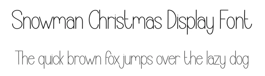 Snowman Christmas Display Font by andikastudio — Display Font