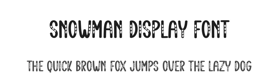 Snowman Display Font by andikastudio — Display Font