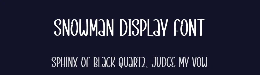 Snowman Display Font by andikastudio — Display Font — thumbnail 2