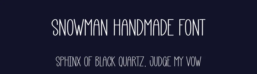 Snowman Handmade Font by creativeletter — Display Font — thumbnail 2