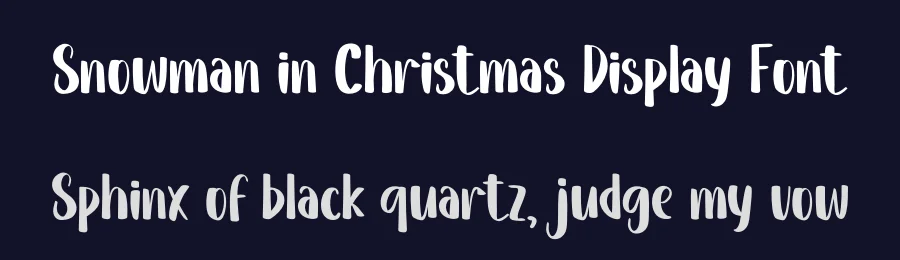 Snowman in Christmas Display Font by inermediaSTUDIO — Display Font — thumbnail 2
