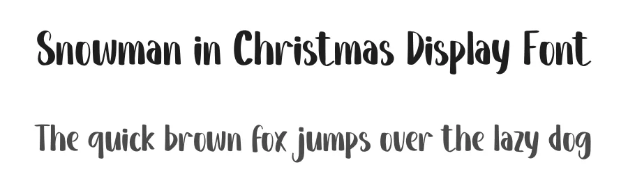 Snowman in Christmas Display Font by inermediaSTUDIO — Display Font