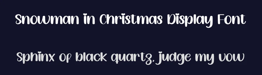 Snowman in Christmas Display Font by inermediaSTUDIO — Script Handwritten Font — thumbnail 2