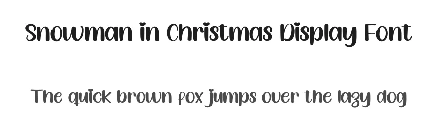 Snowman in Christmas Display Font by inermediaSTUDIO — Script Handwritten Font