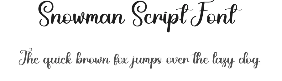 Snowman Script Font by andikastudio — Script Handwritten Font