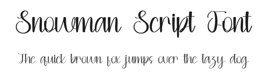 Snowman Script Font by inermediaSTUDIO — Script Handwritten Font