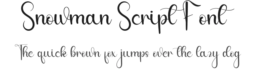 Snowman Script Font by andikastudio — Script Handwritten Font