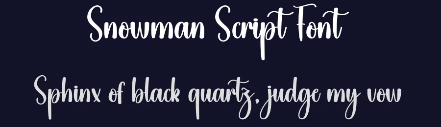 Snowman Script Font by creativeletter — Script Handwritten Font — thumbnail 2
