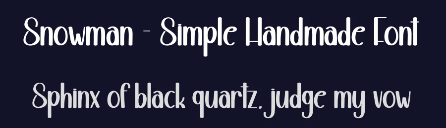 Snowman – Simple Handmade Font by andikastudio — Display Font — thumbnail 2