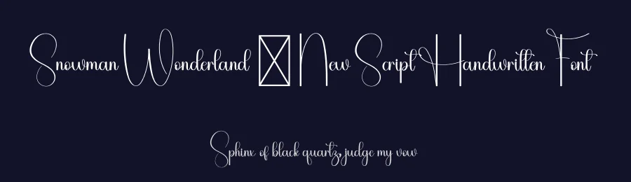 Snowman Wonderland – New Script Handwritten Font by freshtypeink — Script Handwritten Font — thumbnail 2